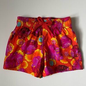 Vilebrequin Boys Orange Floral Swim Shorts - 2Y